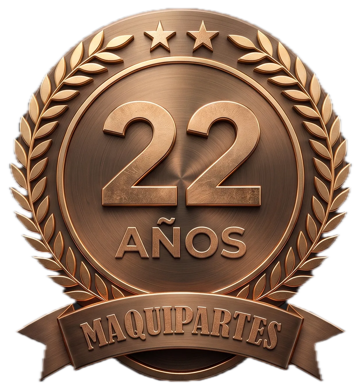 Medalla conmemorativa: 22 años de trayectoria de Maquipartes